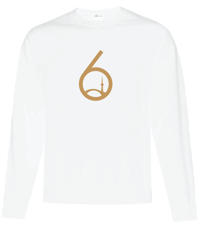 GOLD 6 - WHITE CREWNECK