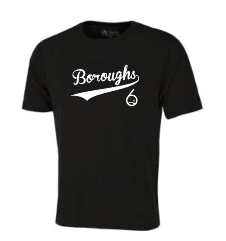 BOROUGHS 6 - BLACK T SHIRT